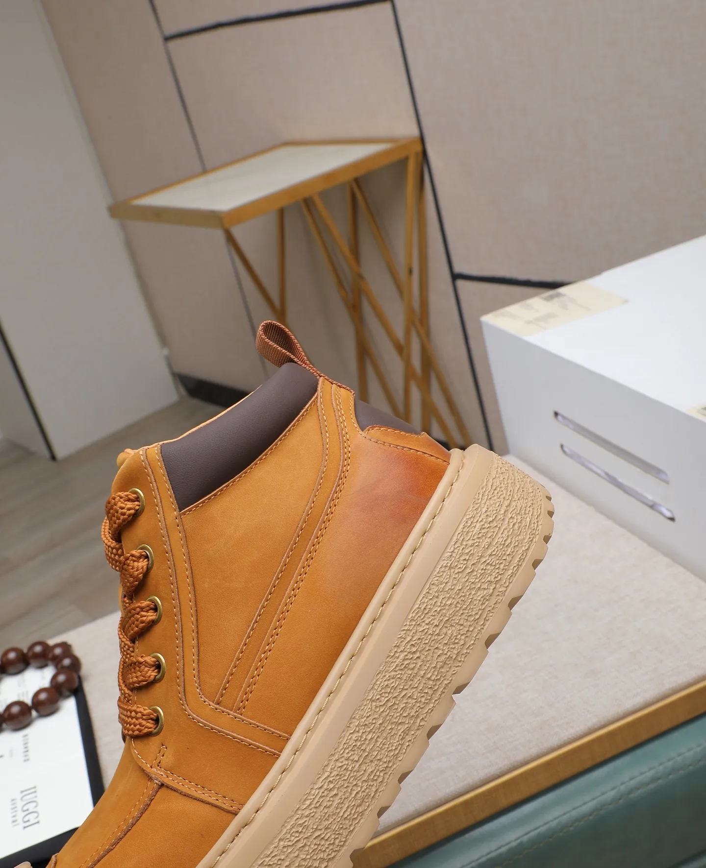 Men's shoes 💰680 IUGGI new retro presbyopia men's shoes, casual and versatile, full of high-end sense, fashionable, luxury and personalized style, joint style, retro presbyopia factor, full of handsome style, first layer suede cowhide, lining wool, rubber outsole, light and non-slip size: 39-44